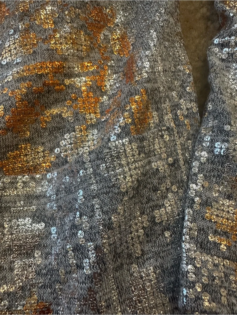 LuLaRoe Soraya Cardigan Size 8 Gold Silver Metallic Sparkle Pockets Discontinued